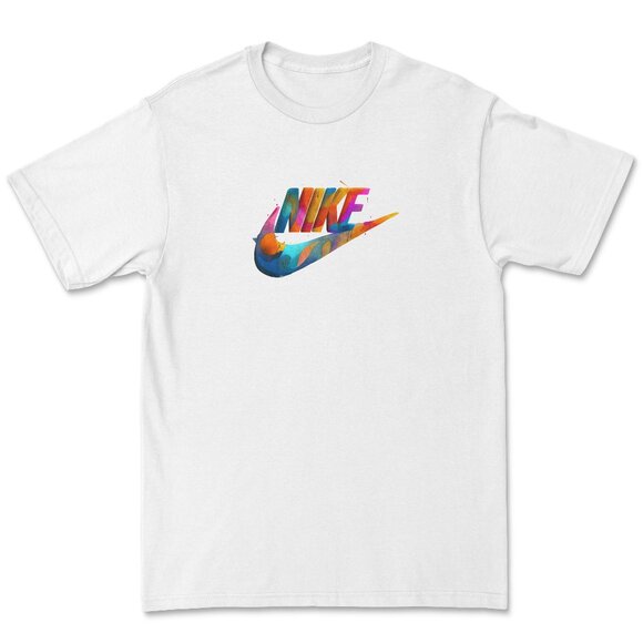 Coloful N.I.K.E T-Shirt - Picture 1 of 4